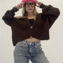 cardigan con bottoni drill